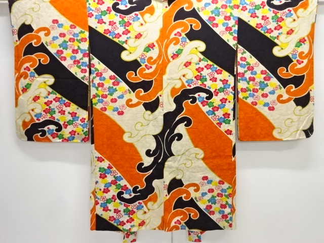 Japanese Kimono / Chirimen Kinsha Silk